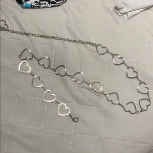 heart chain belt